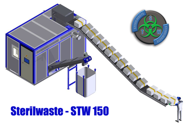 sterilwaste - impianti di sterilizzazione rifiuti a rischio infettivo - stw 150